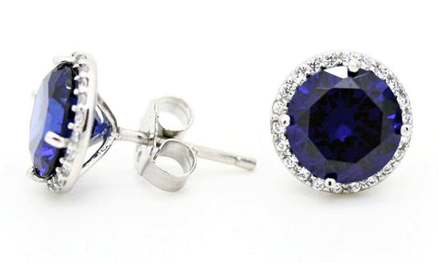 "Tanzanite" Blue Superstud Earrings