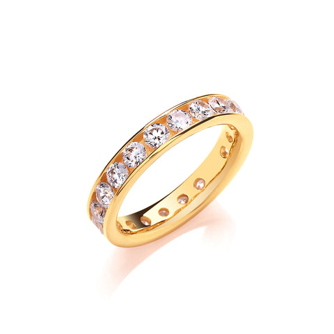 Gold 4mm Eternity Ring