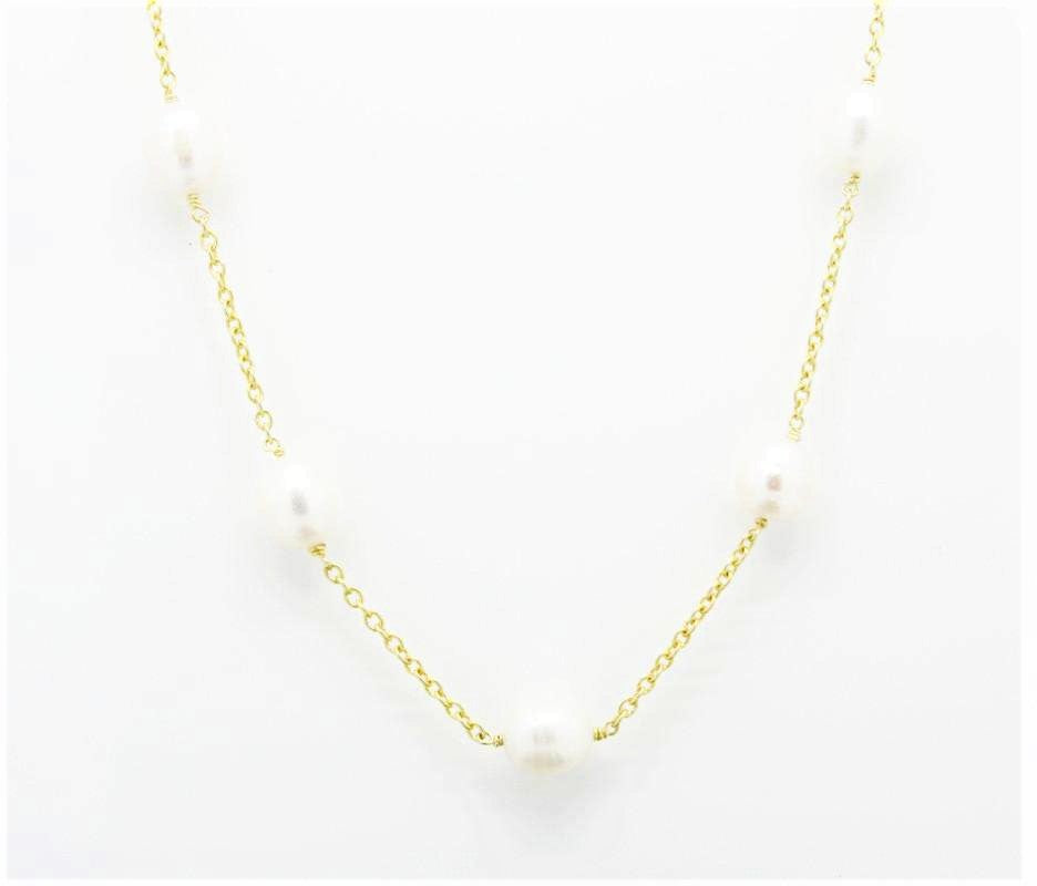 Pearls by the Yard designer style Gold Necklace