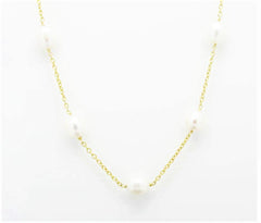 Pearls by the Yard designer style Gold Necklace