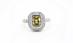 Citrine Cluster Ring