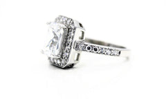 Emerald-Cut "Diamond" Ring