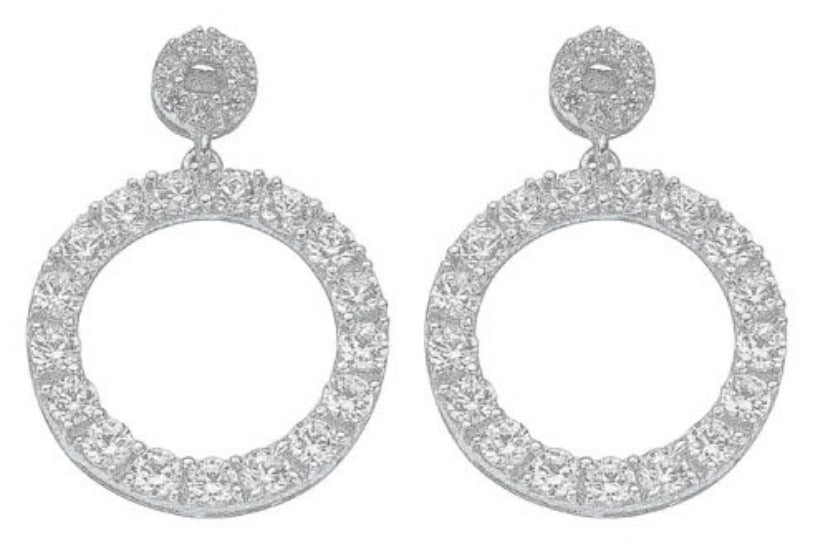 Large Fancy Circle of Life Earrings