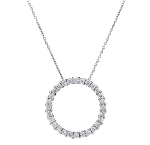 The “Tiff” Eternity Circle Necklace