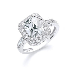 Emerald-Cut "Diamond" Ring