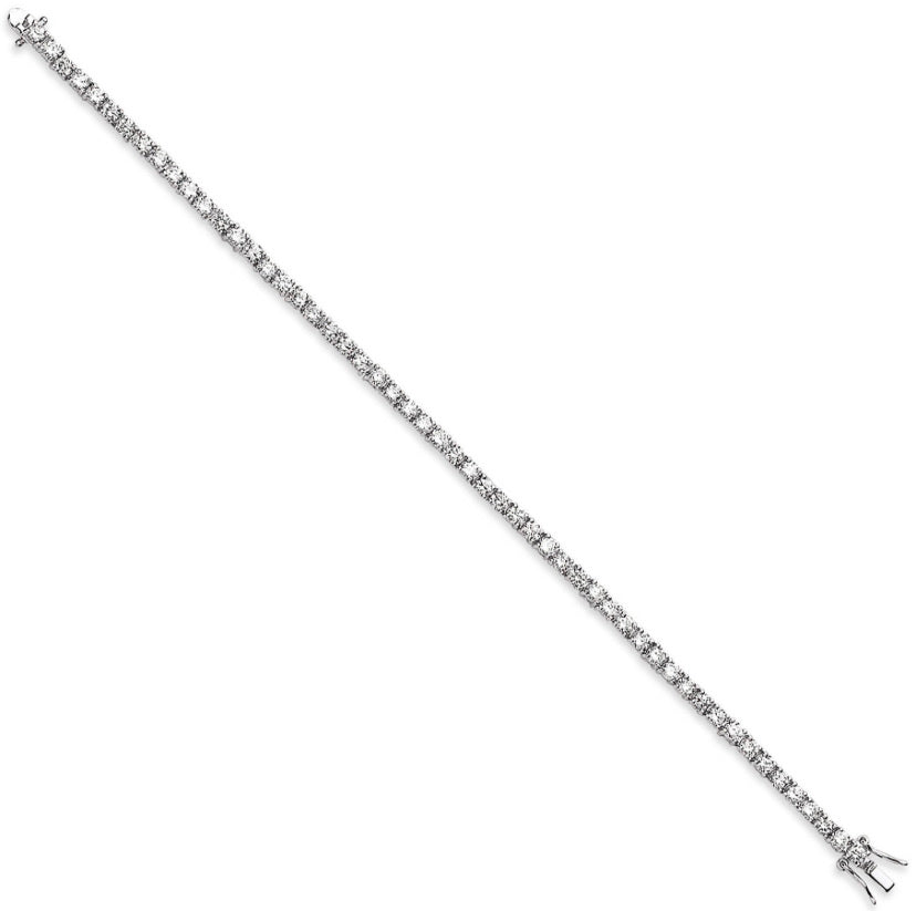 3mm Square Cut "Diamond" Tennis Bracelet