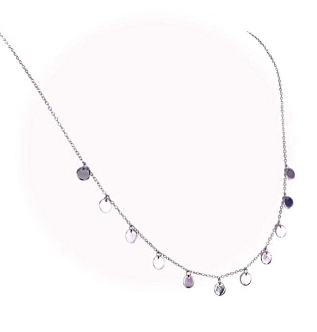 Short Dotty Necklace in Gold or Silver