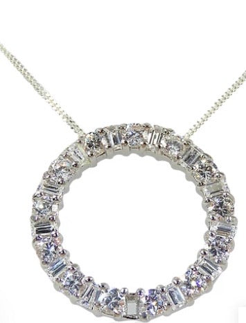 Large Eternity Circle Necklace