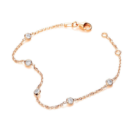 "Diamonds" by the Yard Gold or Silver Bracelets