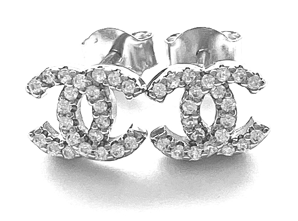 Chanel inspired 2025 cc stud earrings