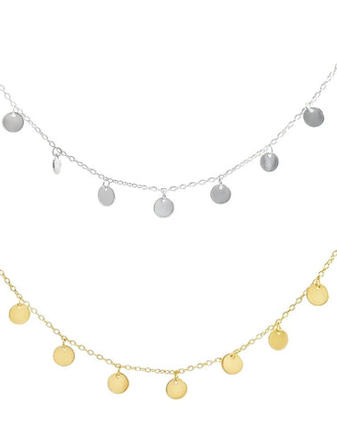 Short Dotty Necklace in Gold or Silver
