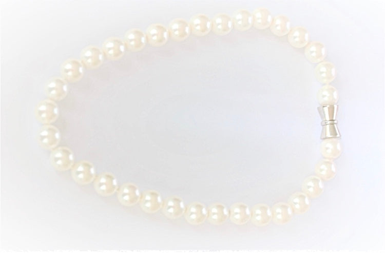 ★PEARLY MORE★ Mother of Pearl Point Magnet Necklace Positano mother-of-pearl charm medallions and mother-of