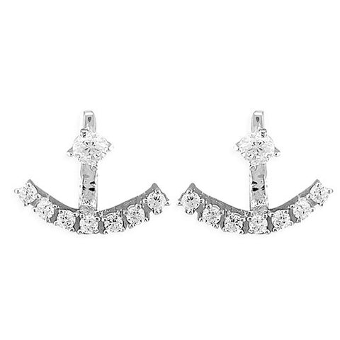 Back to Front "Diamond" Detachable Earrings