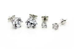 "Diamond" 8mm Stud Earrings