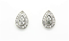 Pear Shaped Stud Earrings