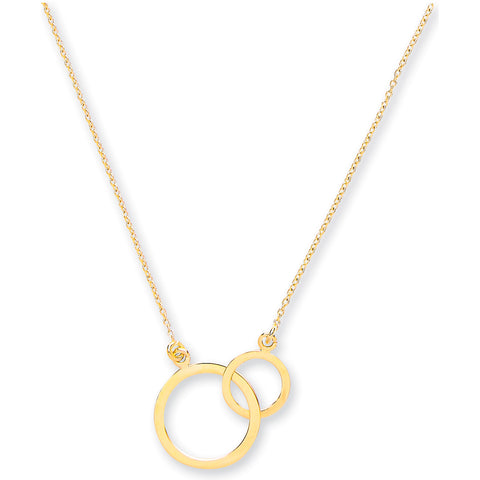 9ct Gold Interlinked Circles Necklace