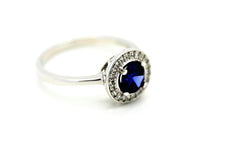 "Tanzanite and Diamond" Classic Ring