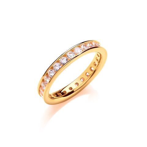 Gold 3mm Eternity Ring