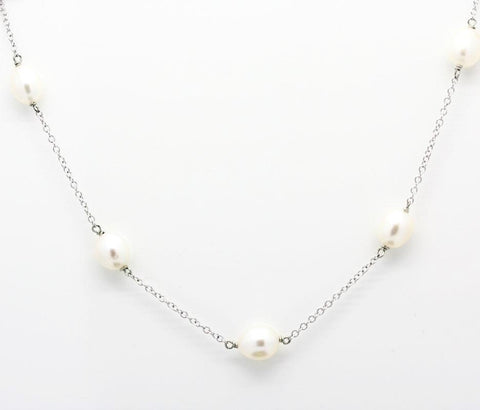 Pearls by the Yard designer style Silver necklace