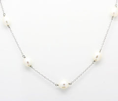 Pearls by the Yard designer style Silver necklace