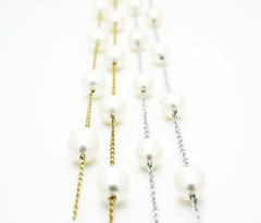 Pearls by the Yard designer style Gold Necklace