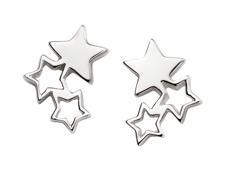 Triple Star Stud Earrings