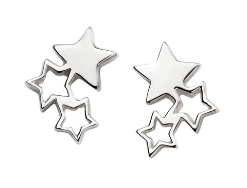 Triple Star Stud Earrings