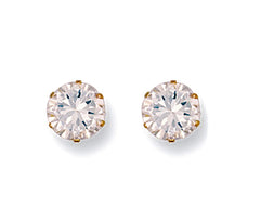 9 ct Gold “Diamond” 7mm and 5mm Studs