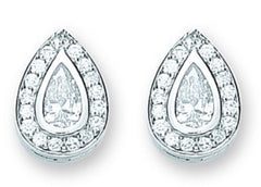 Pear Shaped Stud Earrings