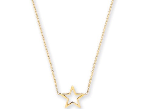 9ct Gold Star Necklace