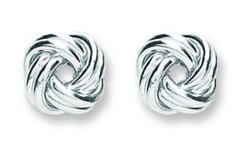 Silver Knot Earrings