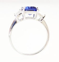 Classic Emerald-Cut “Tanzanite” Ring