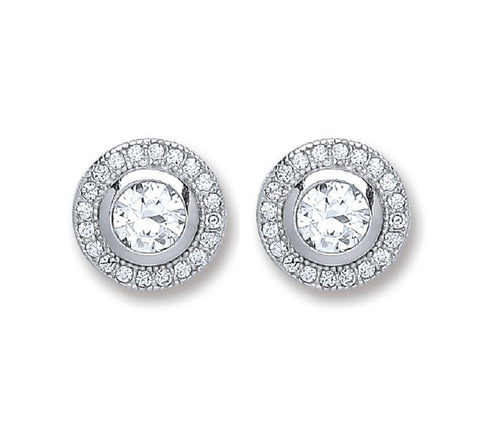 Victorian Small Round "Diamond" Earrings
