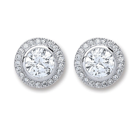 Victorian Round "Diamond" Earrings