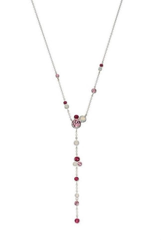 Pink Sparkle Drop Necklace